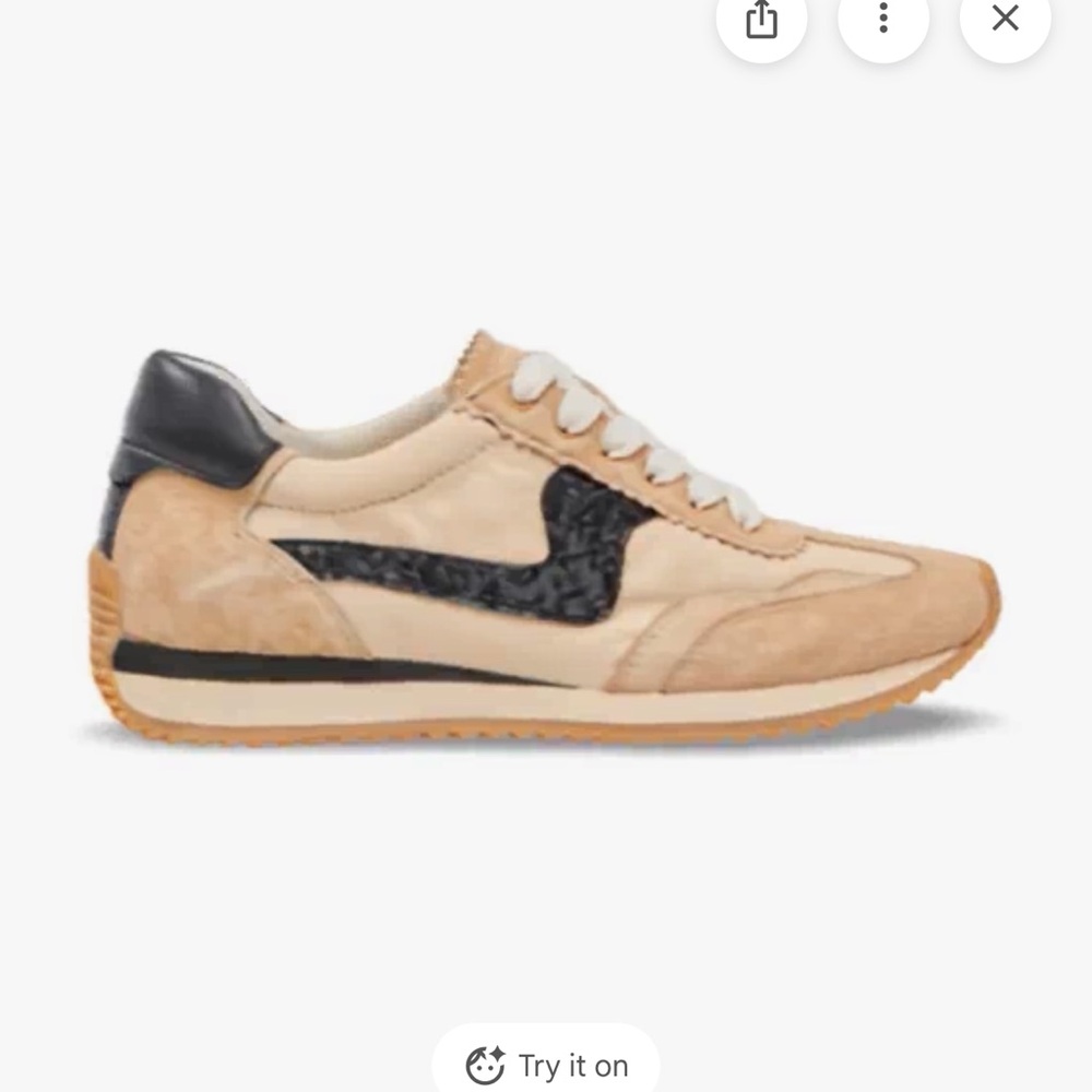 Dolce Vita B.NTCD Athletic Sneakers in Cream and Black